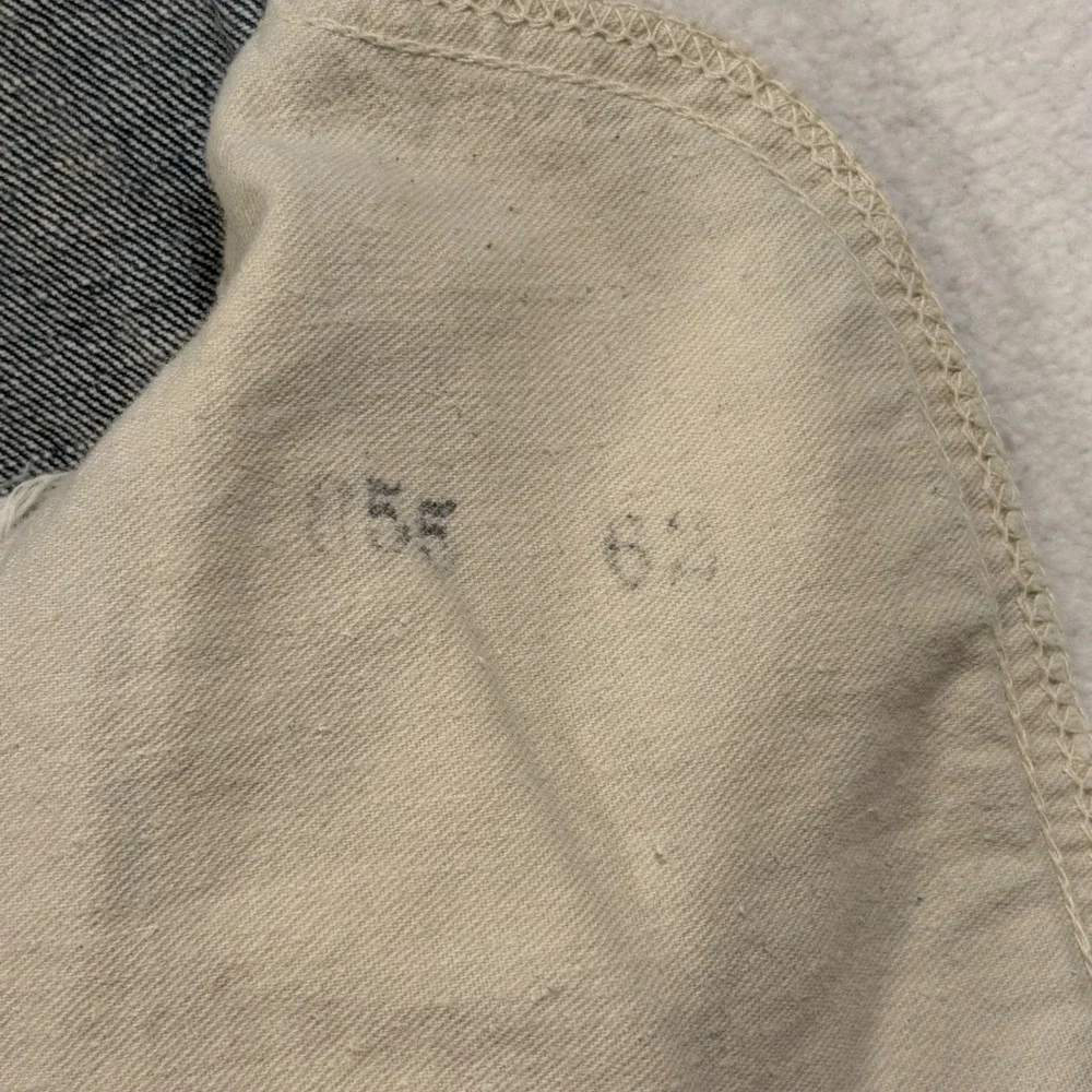 Vintage 60's Levi's BIG E Orange Tab 606 Slim Fit Dark Wash 34x30 RARE #4 Button